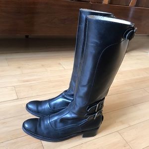 Etiqueta Negra black tall equestrian boots  38